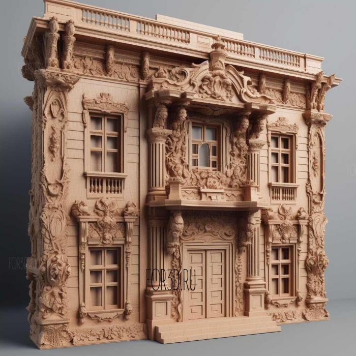 House MDseries 4 stl model for CNC